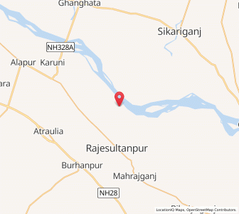 Map of kamharia, Uttar Pradesh