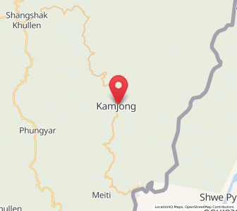 Map of Kamjong, Manipur