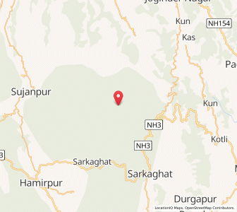 Map of Kamlagarh, Himachal Pradesh