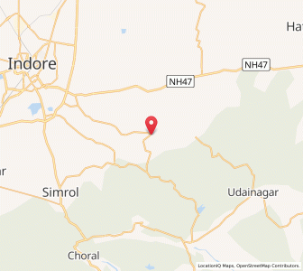 Map of Kampel, Madhya Pradesh