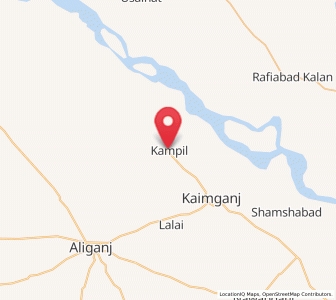 Map of Kampil, Uttar Pradesh