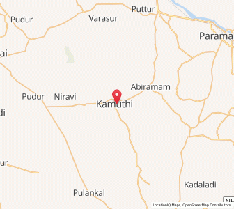 Map of Kamuthi, Tamil Nadu