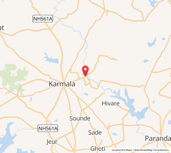 Map of Kamvadi, Maharashtra