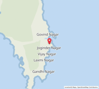 Map of Kanalla, Andaman and Nicobar Islands