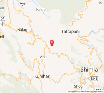 Map of Kanalu, Himachal Pradesh