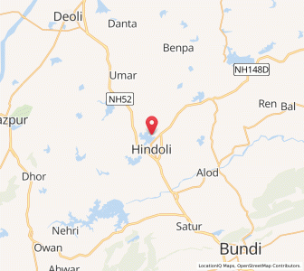 Map of Kanch ki Antri, Rajasthan
