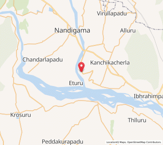 Map of Kanchika, Andhra Pradesh