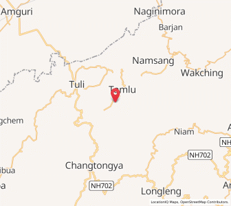Map of Kanching, Nagaland