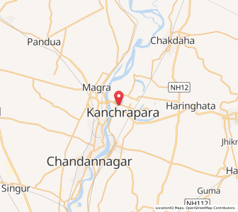 Map of Kanchrapara, West Bengal