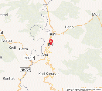 Map of Kanda, Uttarakhand