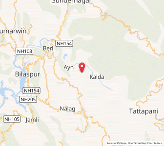 Map of Kandar, Himachal Pradesh