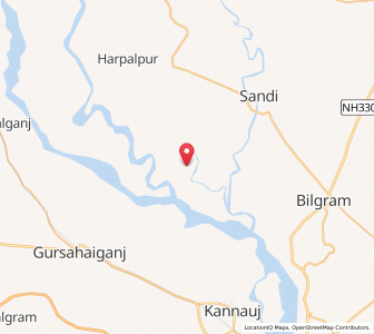 Map of Kandaria, Uttar Pradesh
