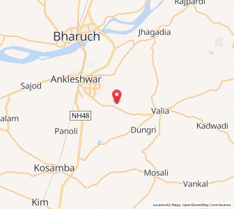 Map of Kandh, Gujarat