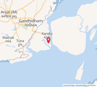 Map of Kandla Port, Gujarat
