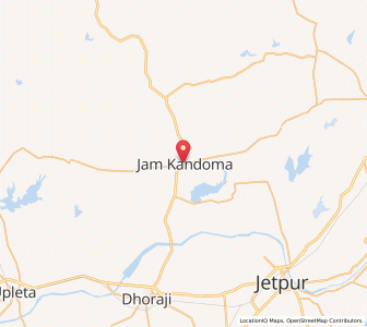 Map of Kandorna, Gujarat