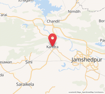 Map of Kandra, Jharkhand