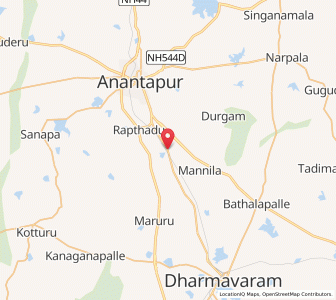 Map of Kandukuru, Andhra Pradesh