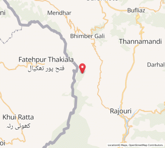 Map of Kanga, Kashmir