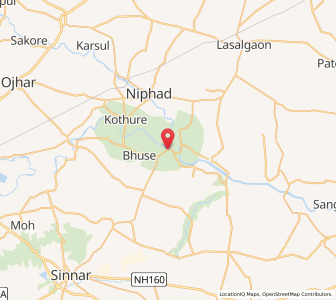 Map of Kangaon, Maharashtra
