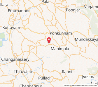 Map of Kangazha, Kerala