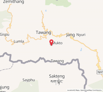 Map of Kangkar, Arunachal Pradesh
