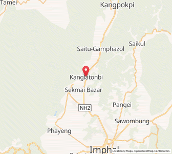 Map of Kanglatongbi, Manipur
