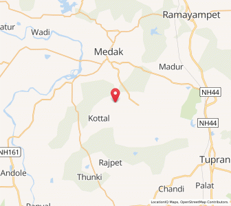 Map of Kangod, Andhra Pradesh