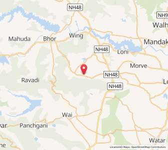 Map of Kanheri, Maharashtra