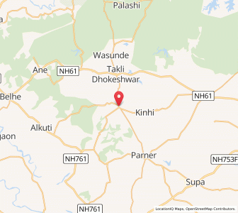 Map of Kanhur, Maharashtra