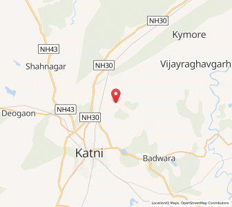 Map of Kanhwara, Madhya Pradesh