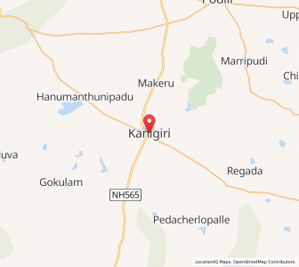 Map of Kanigiri, Andhra Pradesh