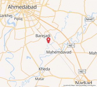 Map of Kanij, Gujarat