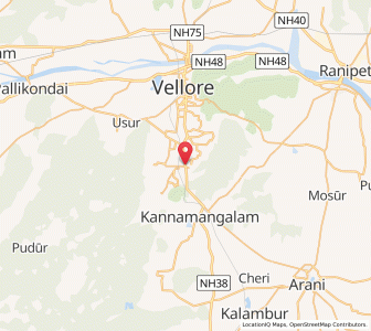 Map of Kaniyambadi, Tamil Nadu