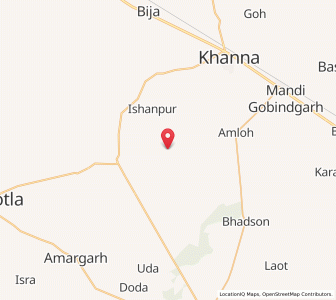 Map of Kanjahri, Punjab