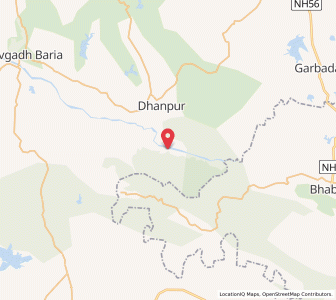 Map of Kanjeta, Gujarat