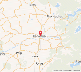 Map of Kankauli, Maharashtra