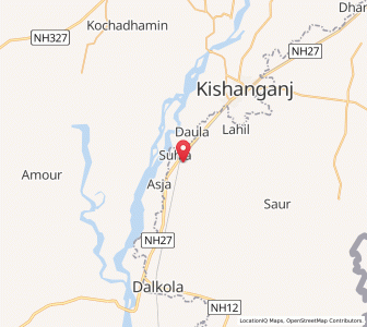 Map of Kanki, West Bengal
