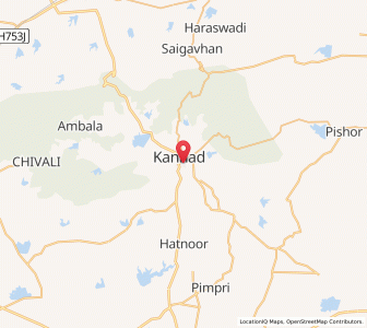 Map of Kannad, Maharashtra