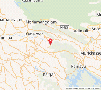 Map of Kannadi, Kerala