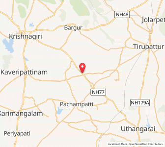 Map of Kannandahalli, Tamil Nadu