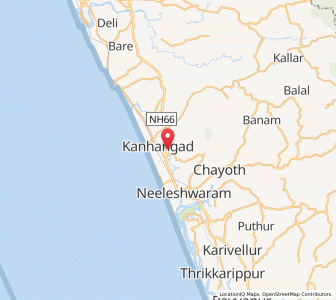 Map of Kannangad, Kerala