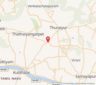 Map of Kannanur, Tamil Nadu