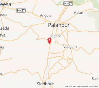 Map of Kanodar, Gujarat