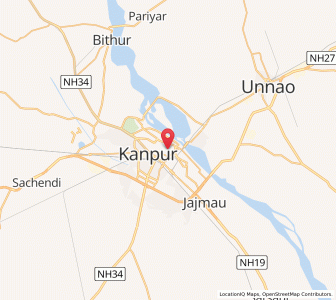 Map of Kanpur, Jammu and Kashmir