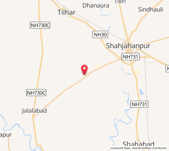 Map of Kant, Uttar Pradesh