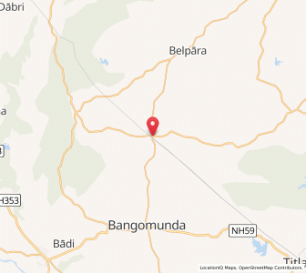 Map of Kantabanji, Odisha