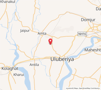 Map of Kantaberia, West Bengal