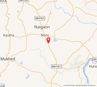 Map of Kanur, Maharashtra