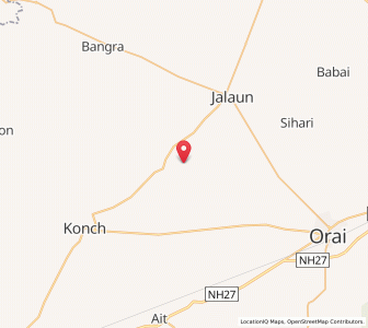 Map of Kanwa, Uttar Pradesh