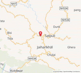 Map of Kaphaldi, Uttarakhand